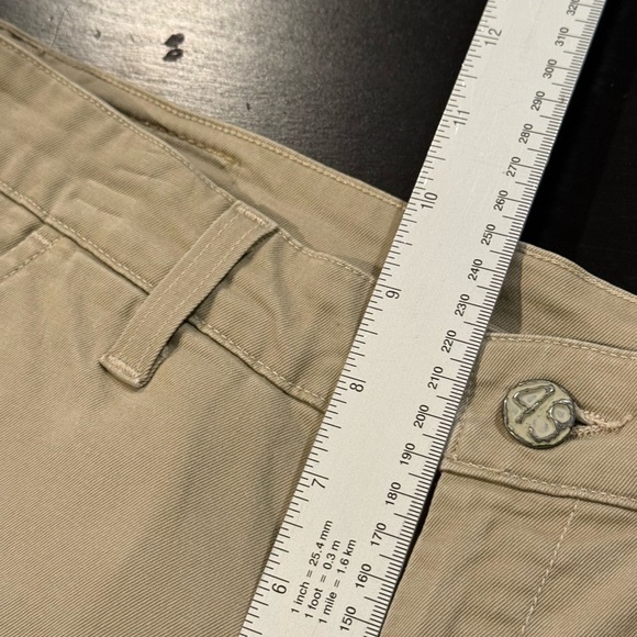 AG x Theory Womens Cropped Midrise Khaki Pants Adriano Goldschmied size 24 - Picture 11 of 13